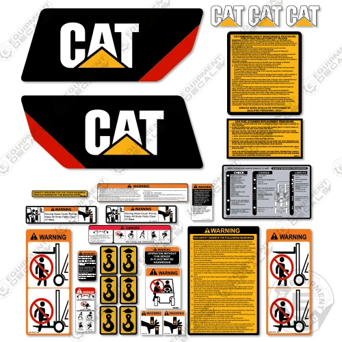 Fits Caterpillar Forklift Decal Kit GC40K-LP-STR - 7 YEAR OUTDOOR 3M VINYL! - Image 1 of 1
