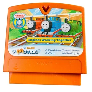 Thomas & Friends VTech V. Smile V-Motion Game Cartridge Engines Working Together - Picture 1 of 4