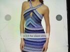 Guess NWT’s blue & white crochet Halter sleeveless long dress size 6.