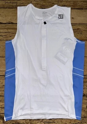 De Soto Men’s Size L White Skin Cooler 1/2 Zip Trip Top - Image 1 of 4