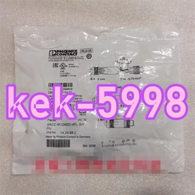 1PC NEU PHOENIX SACC-M12MSD-4PL SH PN 1424682 #CL - Image 1 of 2