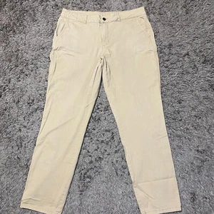 Pantalones Magellan para mujer 14 marrón ajustados pierna cónica exterior senderismo 28x30 caqui - Imagen 1 de 5