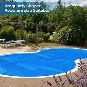 15FT 12Mil Round Solar Pool Cover Round Solar Blanket for Home Swimming Pool - Picture 1 of 8