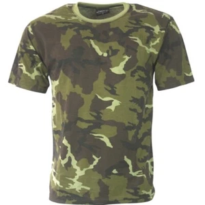 CAMISETA HOMBRE EJÉRCITO CAMUFLADA S-3XL CHECA Militar VERDE CAMUFLAJE - Imagen 1 de 3