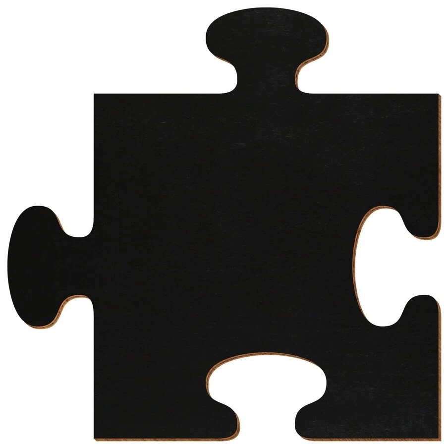 Holz Puzzle Schwarz beidseitig lackiert Deko Basteln 3-50cm - Bild 1 von 1