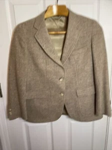 Vintage Tweed beige Damen-Blazer Sportmantel Größe Medium - Bild 1 von 8