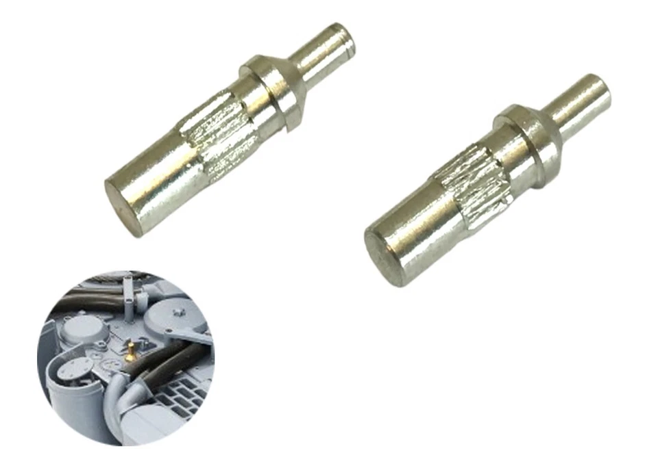 Heng long 1/16 RC Battle Tank Taigen Accessories Parts Antenna Header x 2 pcs - Image 1 of 4