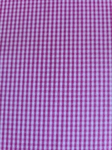BTY X 60"W Fabric New 1/16" Red Magenta  White Gingham Sewing Crafting Quilting  - Picture 1 of 3