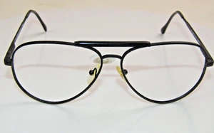 Bel Del Steroflex Black Aviator Eyeglass Glass Frames  59-13-145 WINGS Italy - Picture 1 of 10
