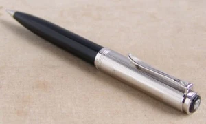 PELIKAN SOUVERAN D420 BLACK SILVER MECHANICAL PENCIL - Picture 1 of 4