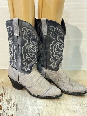 Capezio Cuero Estilo Occidental Bota Tapiz Superior Gris Talla 7.5 Foto 1 de 4