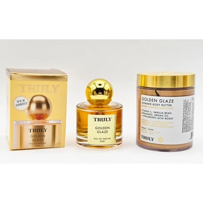 Manteca corporal Truly Golden Glaze Eau de Parfum 30 ml y Golden Glaze Shimmer 6 oz Foto 1 de 4