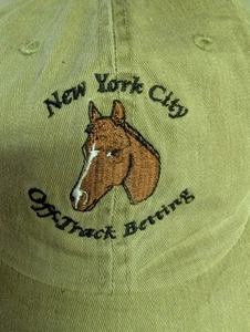 New York City Off Track Betting Vintage Embroidered Strap Back Hat LEGENDARY!!! - Picture 1 of 9