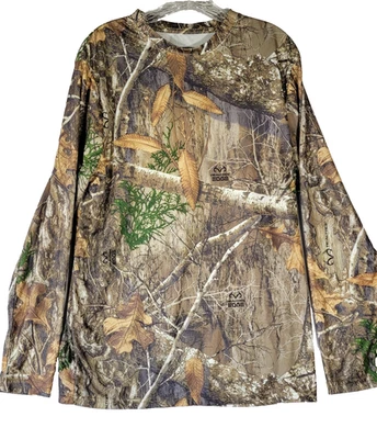 Realtree Size M 38 / 40 Men's Long Sleeve Camouflage Shirt EUC - Image 1 of 4