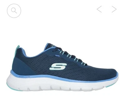 Skechers Flex Appeal 5.0 Lace-Up Trainers Wide Fit Air-Cooled Memory Foam Uk 6 W - Image 1 of 4