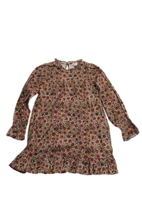 Bellerose Girls Round Neck Long Sleeves Shift Dress Floral Size 610 - Picture 1 of 5