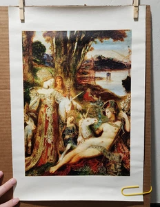 Los unicornios de Gustave Moreau - Impresión giclee sobre lienzo (13" x 18,5") - Imagen 1 de 2