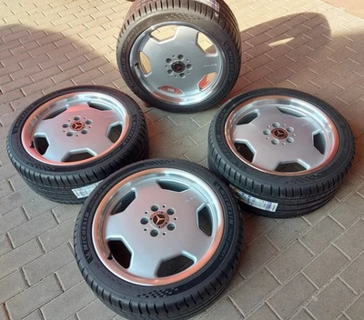 MERCEDES SL R 129  ORIGINAL AMG FELGEN 8.0 J + 9,0 J x 18 ZOLL+NEUE SOMMERREIFEN - Bild 1 von 4