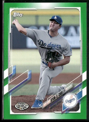 Hyun-il Choi 2021 Topps Pro Debut #PD-27 SN Green Los Angeles Dodgers - Image 1 of 2