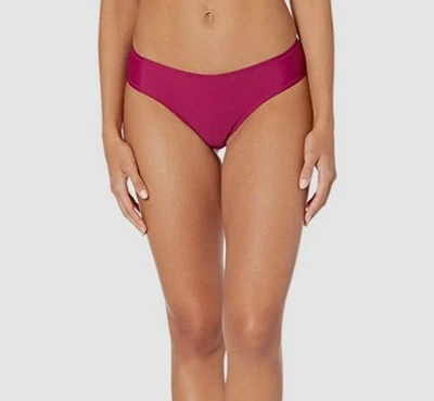 Volcom Women's Purple Simply Solid Cheeky Bikini Bottom Swimwear Size L - Image 1 of 3