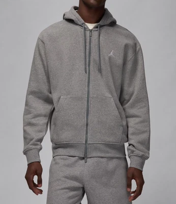 Sudadera con capucha Nike Air Jordan Brooklyn polar cremallera completa gris talla M-XL para hombre FV7289-091 Foto 1 de 4