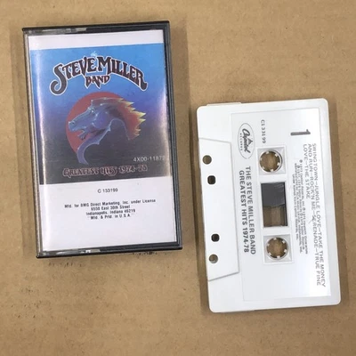 STEVE MILLER BAND Cassette Tape 70s Rock Pop GREATEST HITS FLY LIKE AN EAGLE - Image 1 of 4