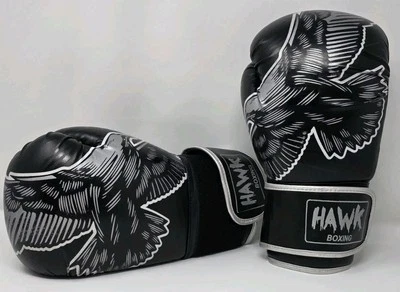 Guantes de Boxeo Deportivos Hawk Hombres y Mujeres 14 OZ MMA Kickboxing Muay Thai Bolsa Pesada Foto 1 de 4