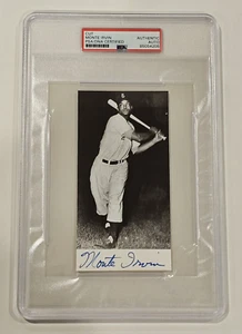 MONTE IRVIN Large Cut Signature-HALL OF FAME-NEW YORK GIANTS-PSA - Picture 1 of 5