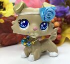 Mini Toy Pet Shop, Blue Spring Dog Puppy, Cute Collie OOAK Custom Hand Painted