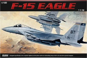 Academy 1/100 F-15 EAGLE Airplane Aircraft Plastic Model Kit Military Aero 12706 - Picture 1 of 2