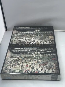 NEW SEALED Gibsons 1000 Pc Jigsaw Puzzle Waterloo Station 1848-1948 War 49x68cm - Picture 1 of 5