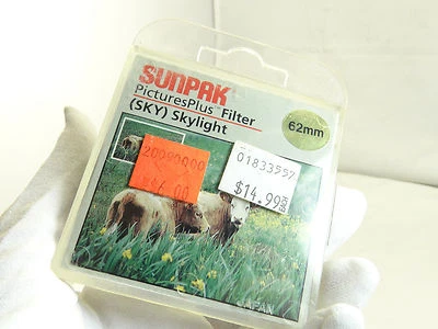 Sunpak 62mm (SKY) Skylight 1A Lens Filter Boxed Mint  - Image 1 of 4