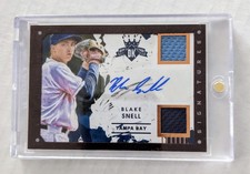 2016 Diamond Kings #DKS-BN Blake Snell Bronze Framed 2 color patch auto #/99