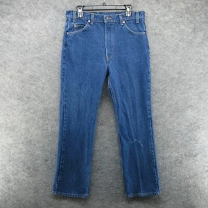 VTG Levis Jeans Mens 38x32 Blue 20516 Bootcut Orange Tab Made in USA 70s Denim - Picture 1 of 17