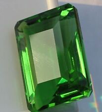 150 Ct Green Topaz Peridot Emerald Cut Faceted Loose Gemstone 4 Ring & Pendant
