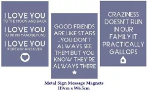 Kühlschrankmagnet schlicht stilvoll Spaß Familie, Freunde, Liebe Poster Design 9x6cm Geschenk - Bild 1 von 9