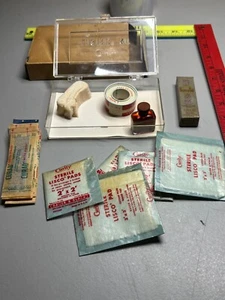 Vintage Bauer and Black  Clear Plastic Junior First Aid Kit - Picture 1 of 11