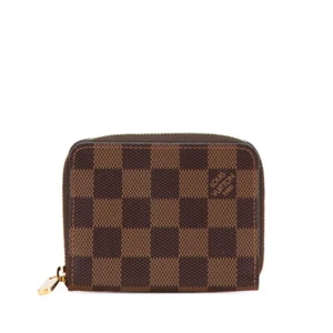 LOUIS VUITTON Damier Zippy coin purse Coin case N63070 Women 【Used】 - Picture 1 of 11