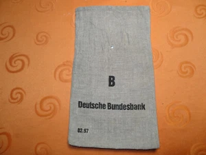 Geldsack Jute gebraucht  Aufdruck "B Deutsche Bundesbank 2/97" - Bild 1 von 3