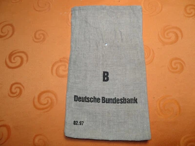 Geldsack Jute gebraucht  Aufdruck "B Deutsche Bundesbank 2/97" - Bild 1 von 3