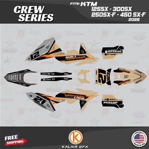 Kit de gráficos para KTM 2 tiempos 125SX 150SX 250SX 300SX (2025) doble - bronceado - Imagen 1 de 6