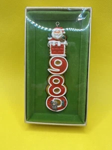 Punze 1980 Baumschneider Sammlung Ornament Weihnachtsmann Schornstein "1980" - Bild 1 von 5