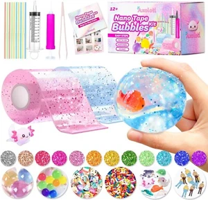Nano Tape Bubble Kit Double Sided Elastic Bubbles DIY Craft Stress Balls Toys - Picture 1 of 7