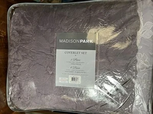 Luna 6 Piece Quilted Coverlet Set Taupe King/Cal King No Shams - Picture 1 of 3