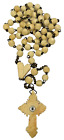 VTG Carved Celluloid Cross Rosary Stanhope Lens Franciscan Mission Burlington WI
