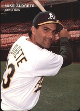 1995 A's Mother's #8 Mike Aldrete 