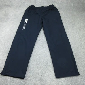 Canterbury Tracksuit Bottoms Womens 12 UK Navy Stadium Pants Wide Zip Leg 5611 - Picture 1 of 16
