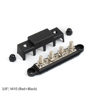 3/8" 4 Stud Bus BAR Power Distribution Block for Marine Battery Terminals NewY8G - Picture 1 of 9