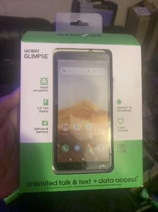 Cricket Wireless Prepaid Smartphone Alcatel Glimpse, 16GB, Black - Picture 1 of 8