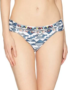 Lucky Brand Women Side Shirred Deep Indigo Bikini Swimsuit Bottom sz. XS 180112 - Picture 1 of 2
